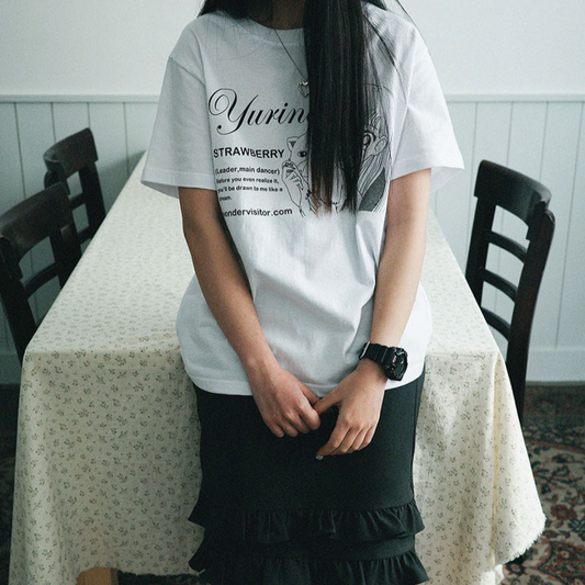 ｜WONDERVISITOR｜ YURINA pfp T-shirt (White)