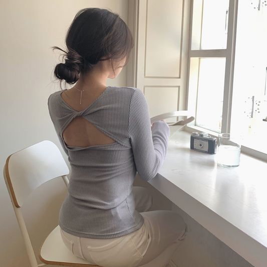 ｜SLOWAND｜ # SLOWMADE Back Point Soft Fit Slit T-shirt