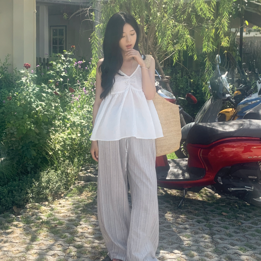 ｜98°C｜ ｜NEAH｜ Forming Embossed Bustier Blouse