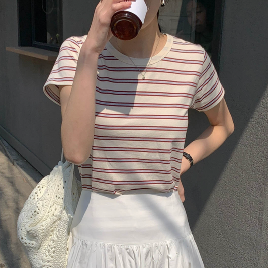 ♡ o'pparel ♡ Crek Stripe Tee