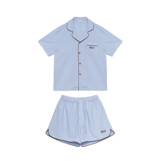 ｜NOIRNINE｜ Stripe Pajama Set ｜BLUE｜