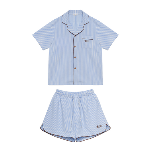 ｜NOIRNINE｜ UNISEX Stripe Pajama Set ｜BLUE｜