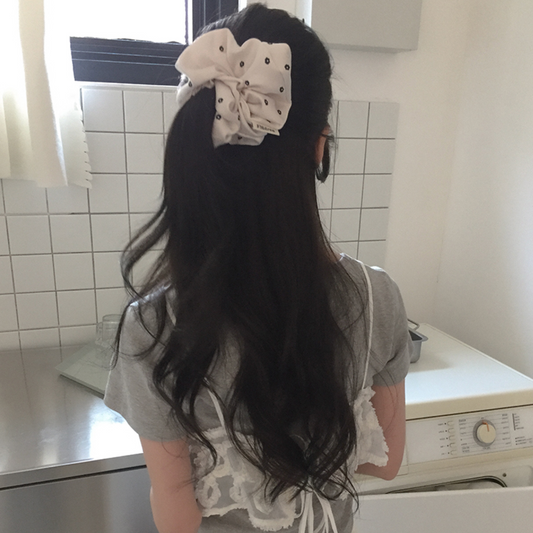 ｜moat｜ Flower Dot Scrunchy