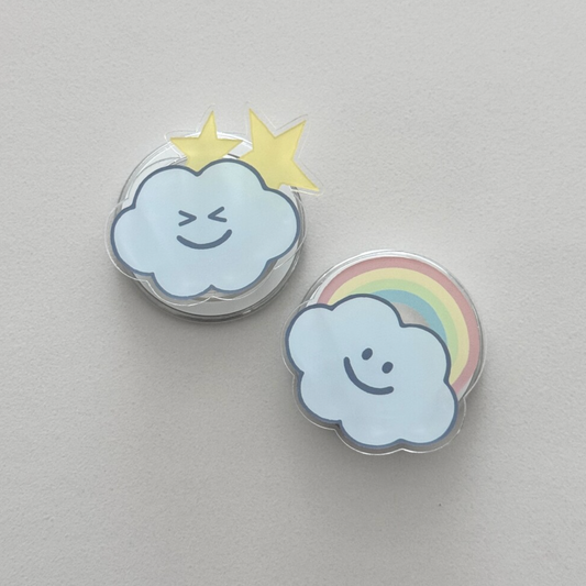 ｜skyfolio｜ Rainbow Cloud MagSafe Grip Tok