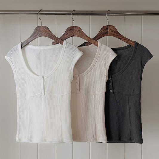 ｜SLOWAND｜ Aid Cap Sleeveless Top