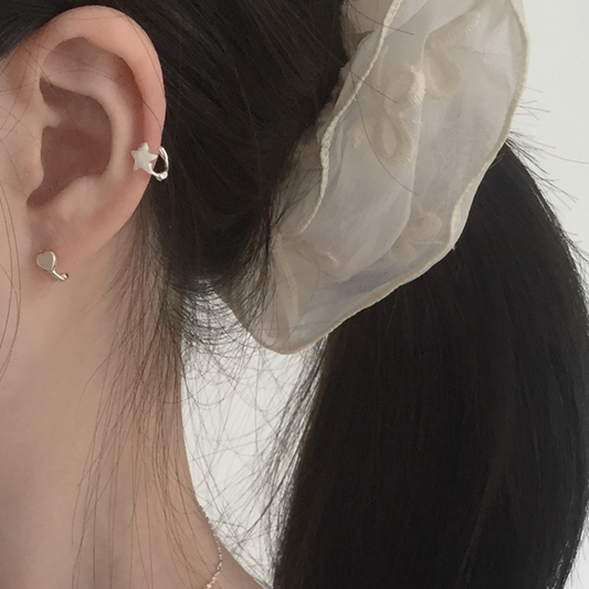 ｜moat｜ Matt Mini Star Earring (Silver925)