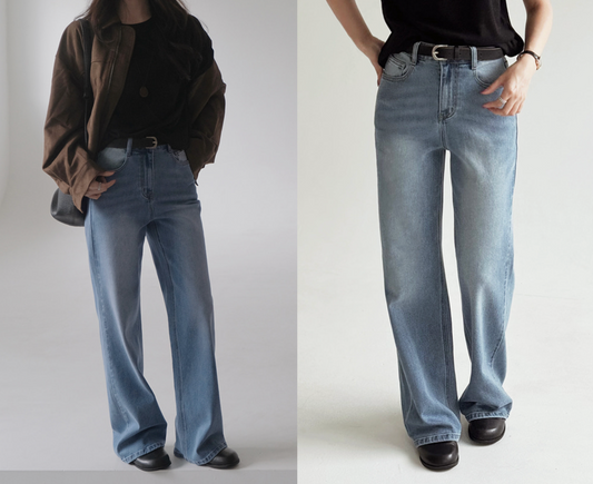 ｜SLOWAND｜ # SLOWMADE Non-Classical Straight Denim Pants