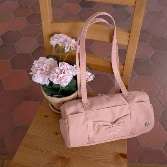 ｜ovuni｜ FLUFFY RIBBON BAG (Rose Pink)