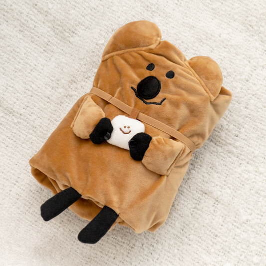 ｜Dinotaeng｜ Quokka in School Blanket Cushion