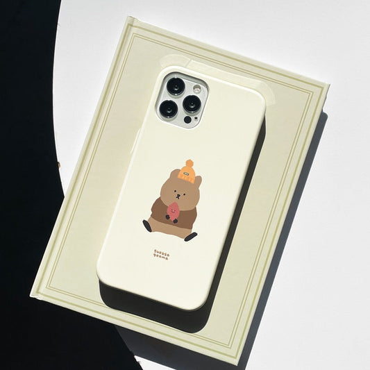 ｜MOMO CASE｜ 420 쿼카구마(크림) Phone Case