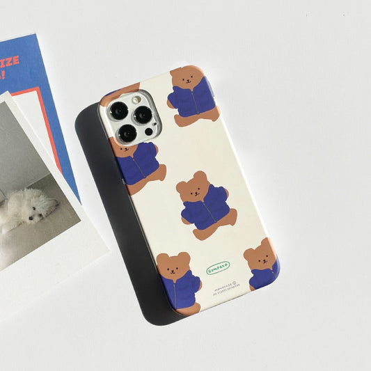 ｜MOMO CASE｜ 425 곰파카(블루) Phone Case