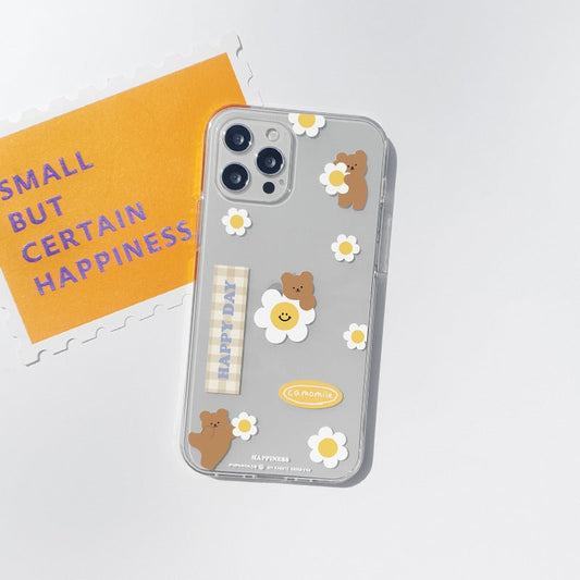 ｜MOMO CASE｜ 463 해피데이베어 Jelly Case