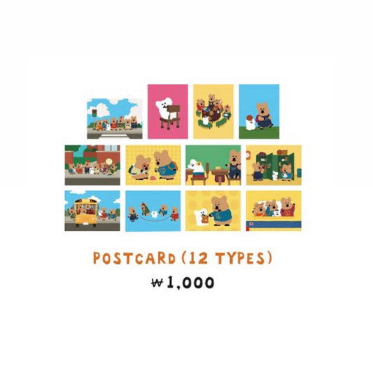 ｜Dinotaeng｜ Quokka in School Postcard (12Types)