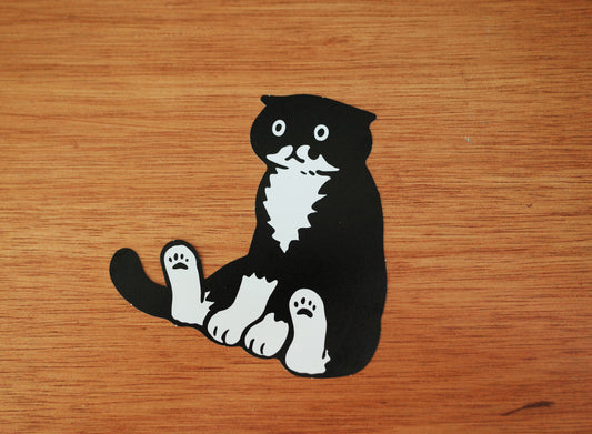 ｜HUGINN AND MUNINN｜ Die-Cut Postcard - Sitting Mo