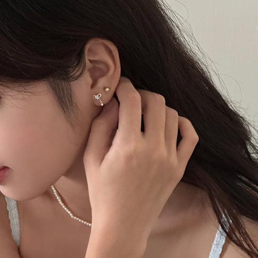 ｜sora'de｜ Drop Ribbon Earrings