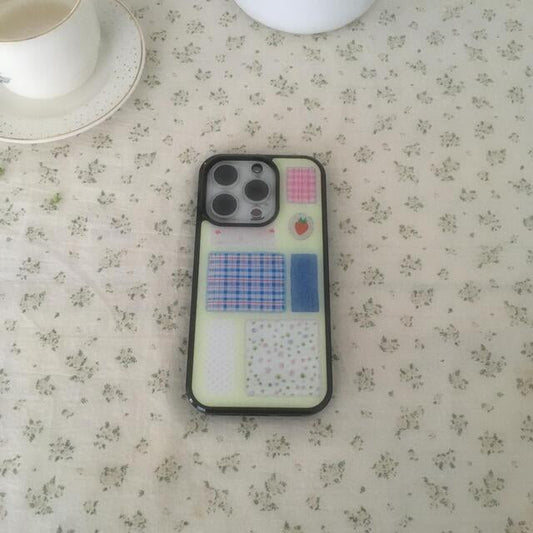 ｜1081｜ 네번의 산책 ᐝ 잔디 Epoxy Phone Case