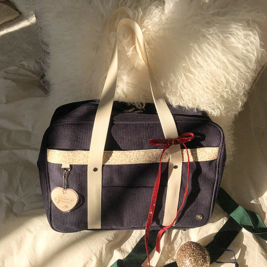 ｜ovuni｜ CLASSIC SCHOOLBAG CORDUROY NAVY