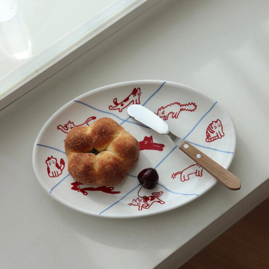 ｜hozumi｜ Cats checked in Plate