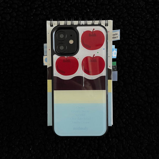 ｜midmaly｜ Cherry Cake Epoxy Phone Case