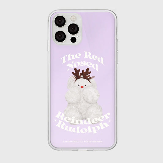｜THENINEMALL｜ 베이직 루돌프뽀꾸 Mirror Phone Case