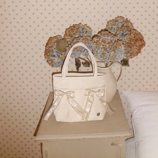 ｜ovuni｜ MINI EASY RIBBON BAG SAND BEIGE