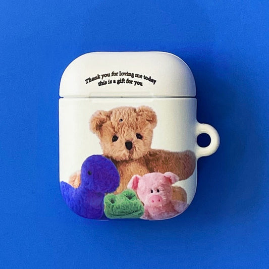 ｜MOMO CASE｜ 418 러빙TOYS(크림) Airpods Case