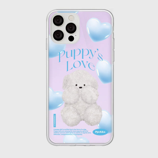 ｜THENINEMALL｜ 퍼피스 러브 뽀꾸 Mirror Phone Case