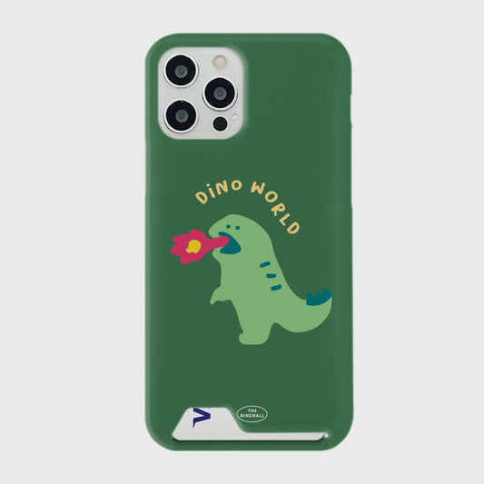 ｜THENINEMALL｜ 랩터공룡 Card Storage Phone Case