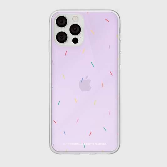 ｜THENINEMALL｜ 스프링클 패턴 Mirror Phone Case