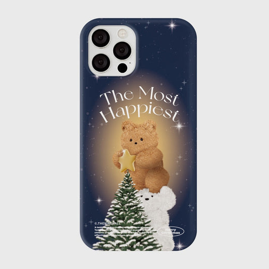 ｜THENINEMALL｜ The Most Happiest Hard Phone Case (3 types)