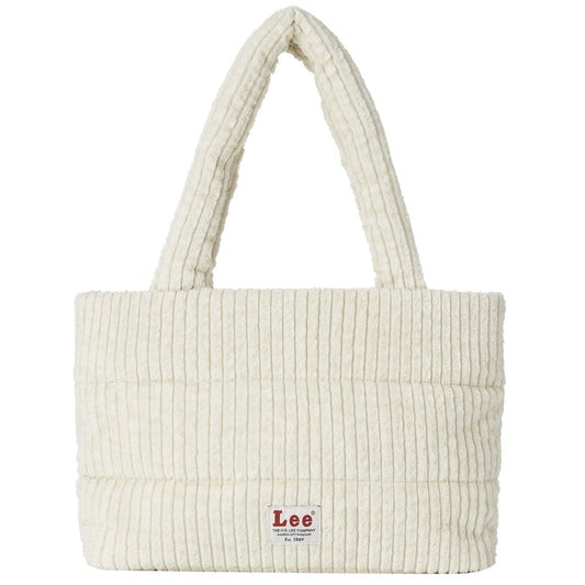 ｜LEE｜ Corduroy Square Shoulder Bag Ivory