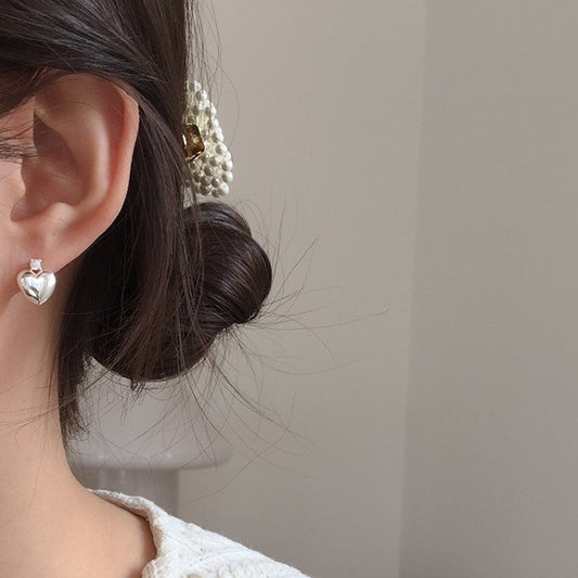 ｜moat｜ Fresh Heart Earring (silver925)