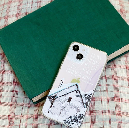 ｜Mademoment｜ Happy & Joy Lettering Design Glossy Mirror Phone Case