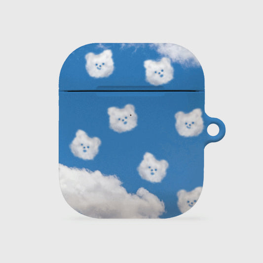 ｜THENINEMALL｜ Pattern Cloud Gummy AirPods Hard Case