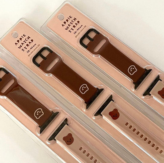 ｜pureureum design｜ Cupid Bear Apple Watch Silicon Strap