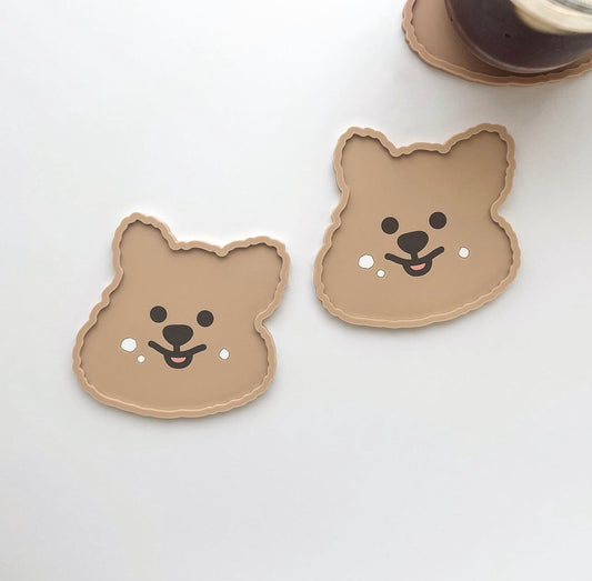 ｜YOUNG FOREST｜ Cream Quokka Cup Coaster