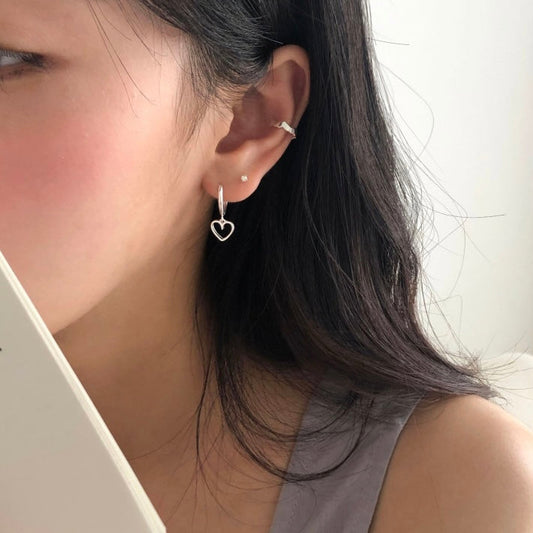 ｜DUNGEUREON｜ Lune Heart One Touch Earrings