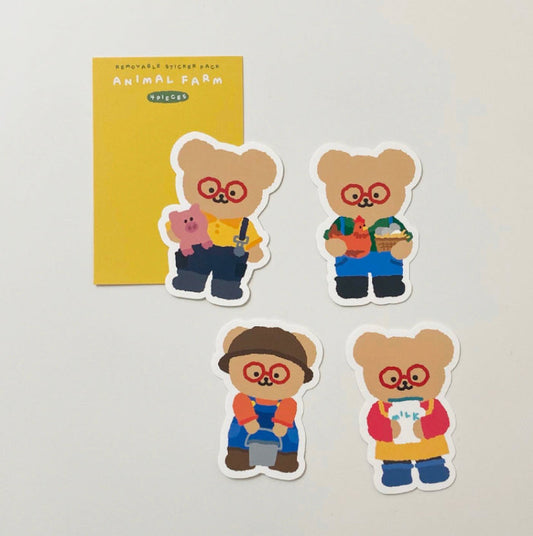｜TETEUM｜ ANIMAL FARM STICKER PACK