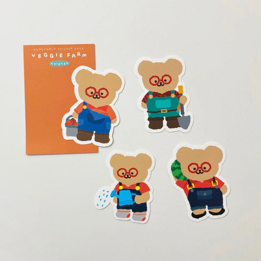 ｜TETEUM｜ VEGGIE FARM STICKER PACK