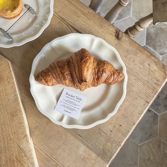 ｜Bracket Table｜ Scallop Vintage Plate 20.5cm