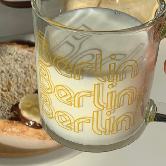 ｜sunday morning plate｜ City Glass 250ml - Berlin
