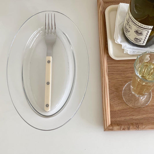 Clear Oval Plate