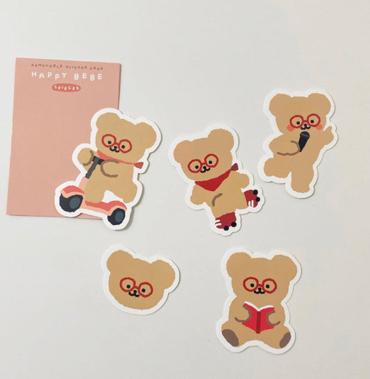 ｜TETEUM｜ HAPPY BEBE STICKER PACK