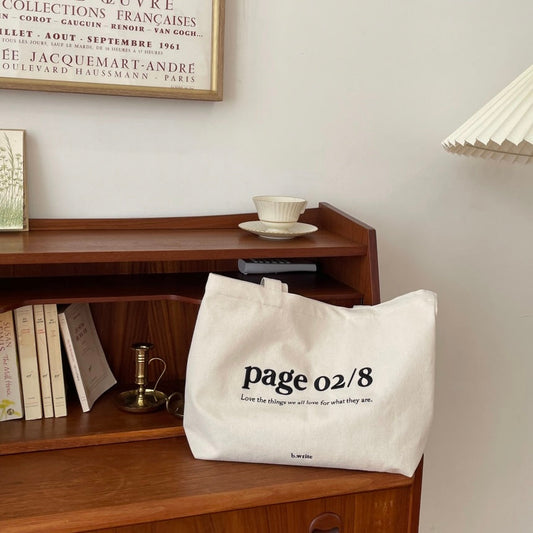 ｜b.write｜ Page Ecobag (Ivory)