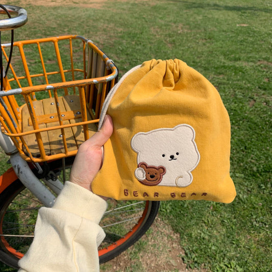｜BAMTOREE｜ Bear Bear Yellow Pouch
