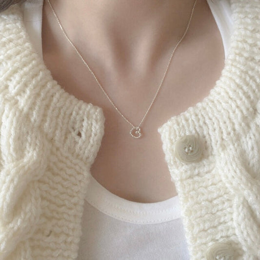 ｜moat｜ Robe Heart Necklace (silver925)