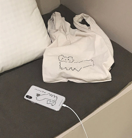 ｜HOOKKA HOOKKA STUDIO｜ Meoww Linen Bag