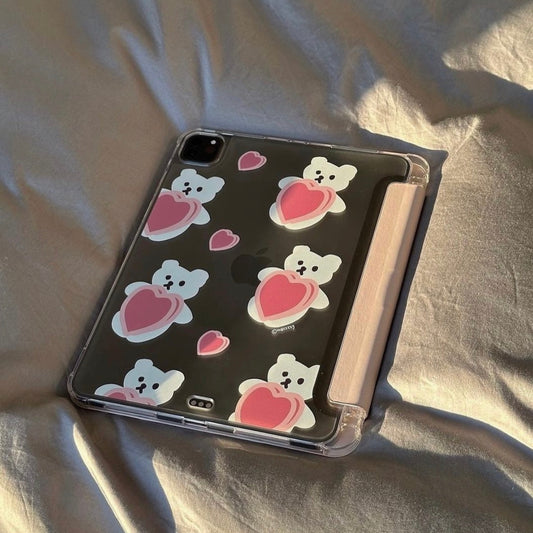 ｜MAZZZZY｜ Muffin Pattern Ipad Case (Sand Pink)