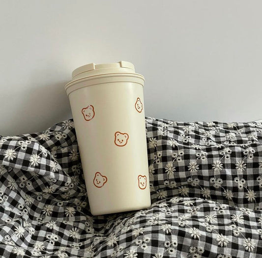 ｜pureureum design｜ Cupid Bear Pattern Tumbler 453 ml
