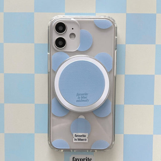 ｜midmaly｜ Blue Dot Phone Case (MagSafe)